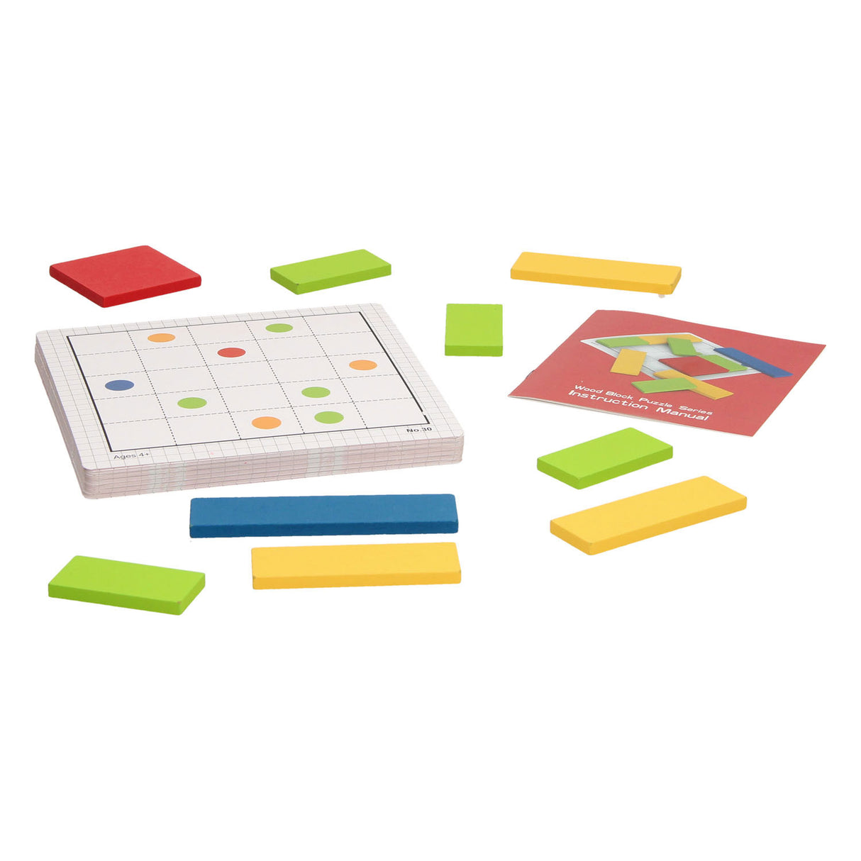 Puzzle IQ en bois, niveau 1