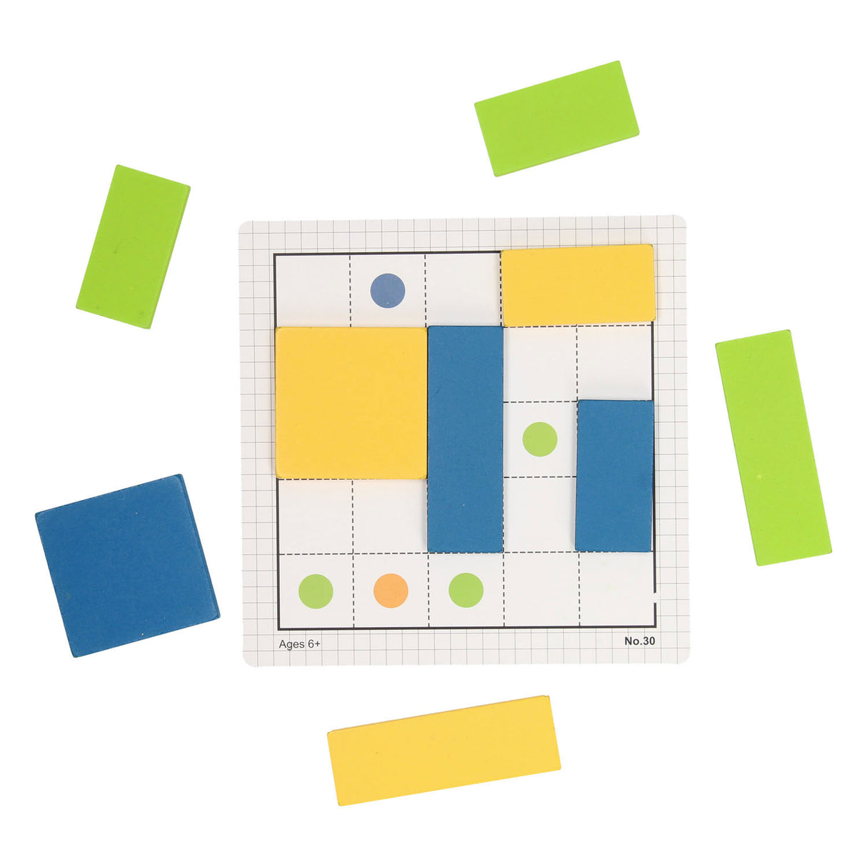 Puzzle iq en bois, niveau 3