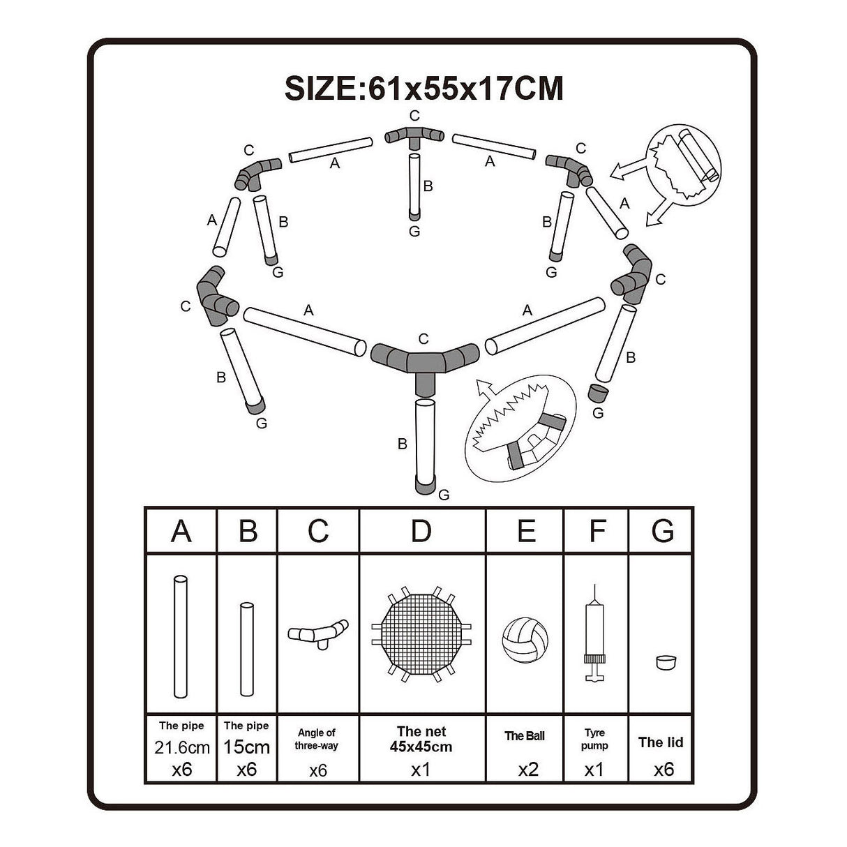 Table rebondissante en extérieur