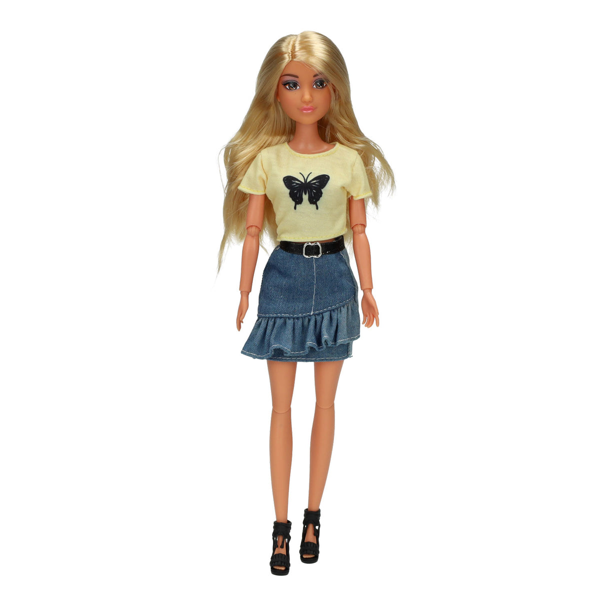 Série de jeans pop fashion papillon de printemps
