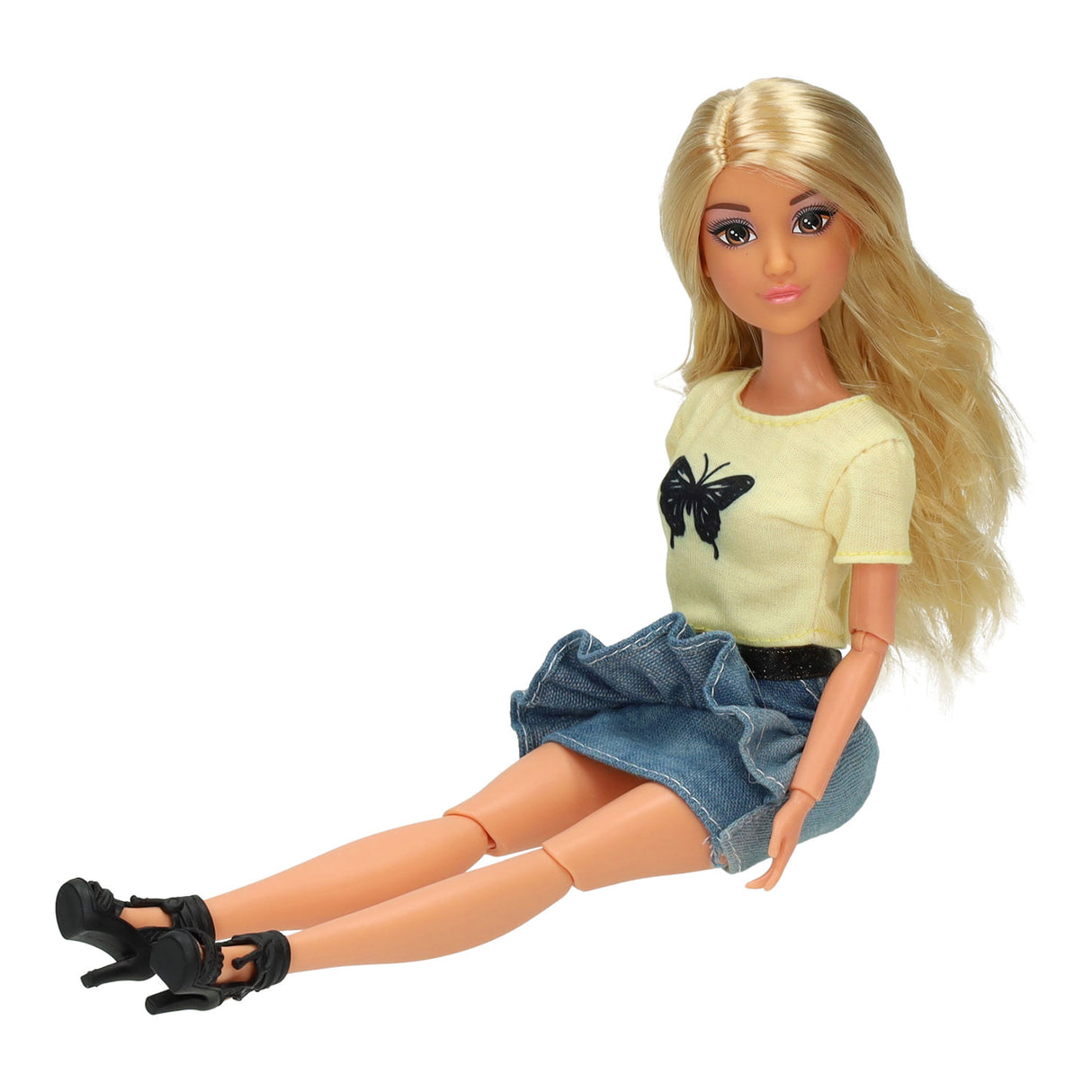 Série de jeans pop fashion papillon de printemps