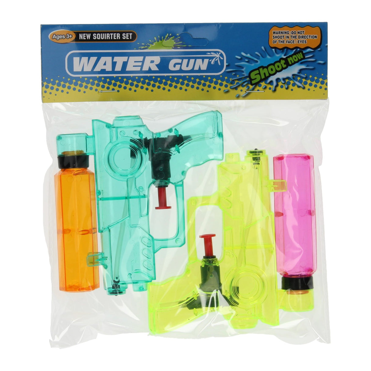 Pistolets à eau transparents, 2 pcs.