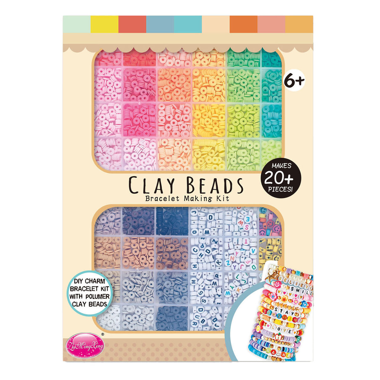 Couleur des perles en polymère et tons gris