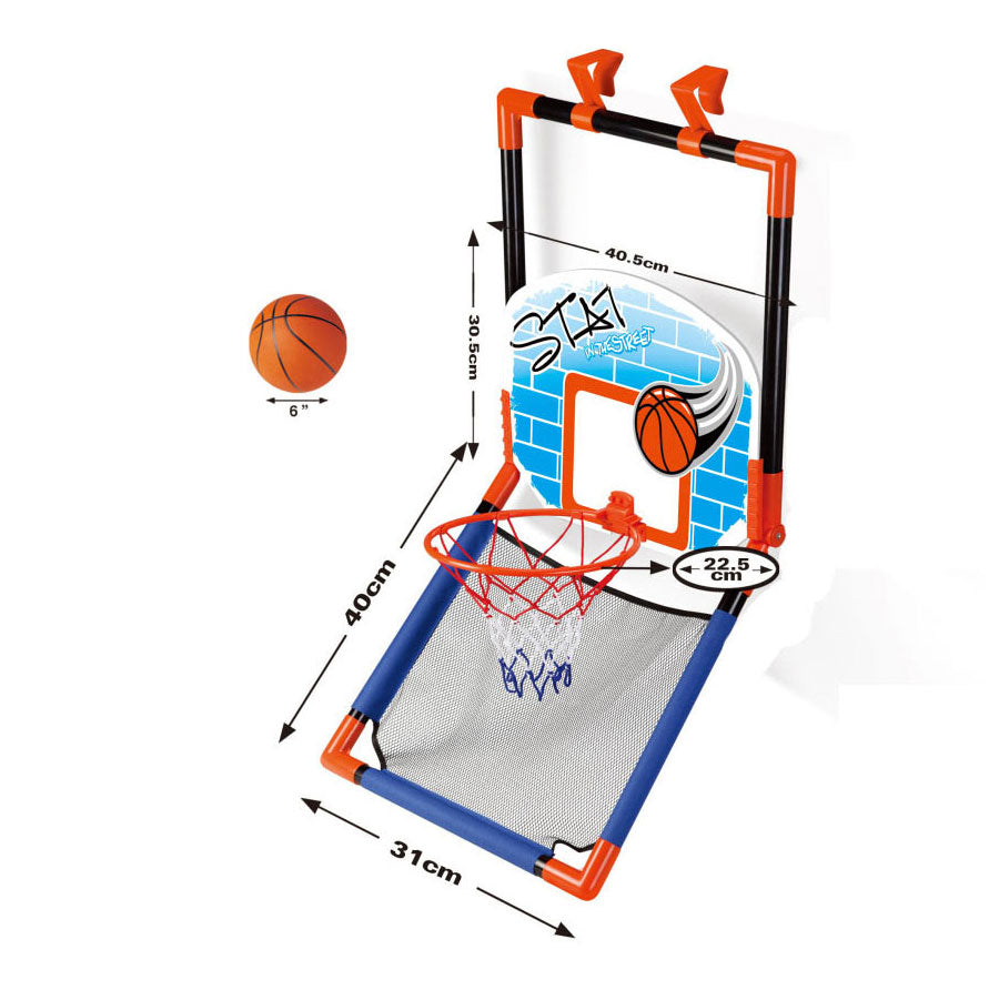 Jouets Lobbes, par exemple jouets de planche de basket Lobbes pour utilisation sur porte et debout - ensemble de basket-ball.
