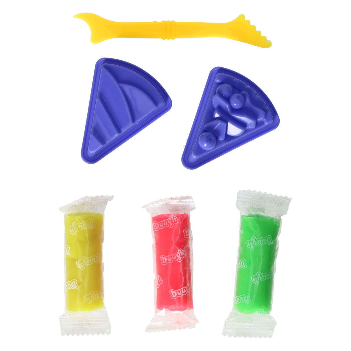 Coffret en argile avec 2 moules à dessert et outils - 3 couleurs d'argile