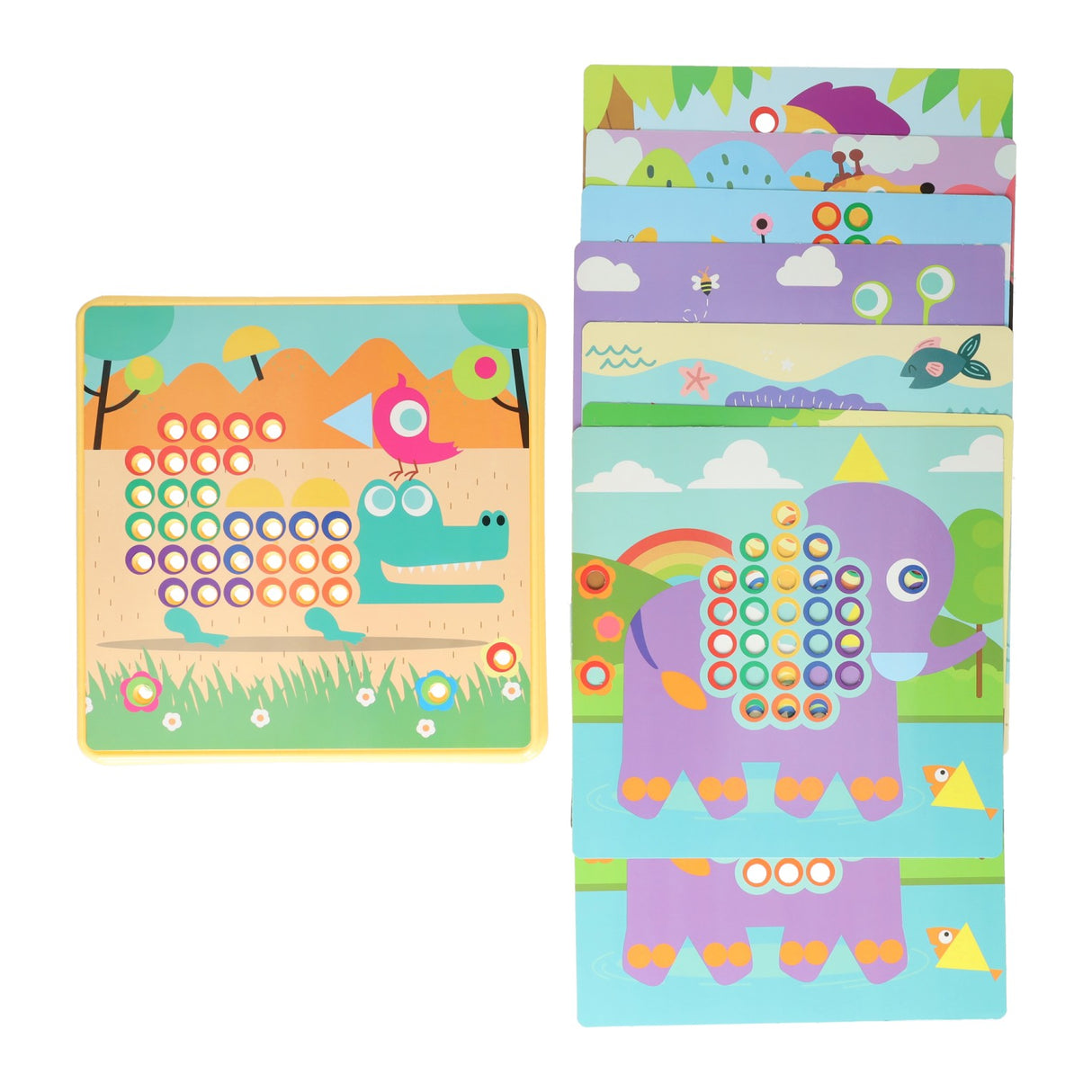 Insert mosaïque jaune, 249 pcs. (8 cartes)