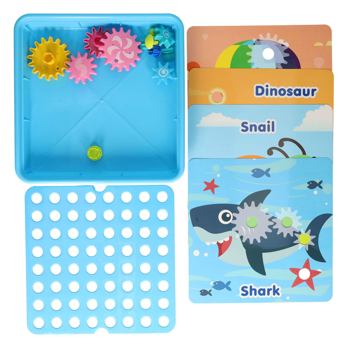 Jeu d'engrenages bleu, 20 pcs.