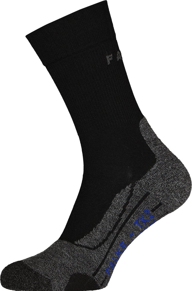 Falke tk2 cool anti-ampoules épais matériau fonctionnel lyocell chaussettes de marche femme noir - taille 39-40