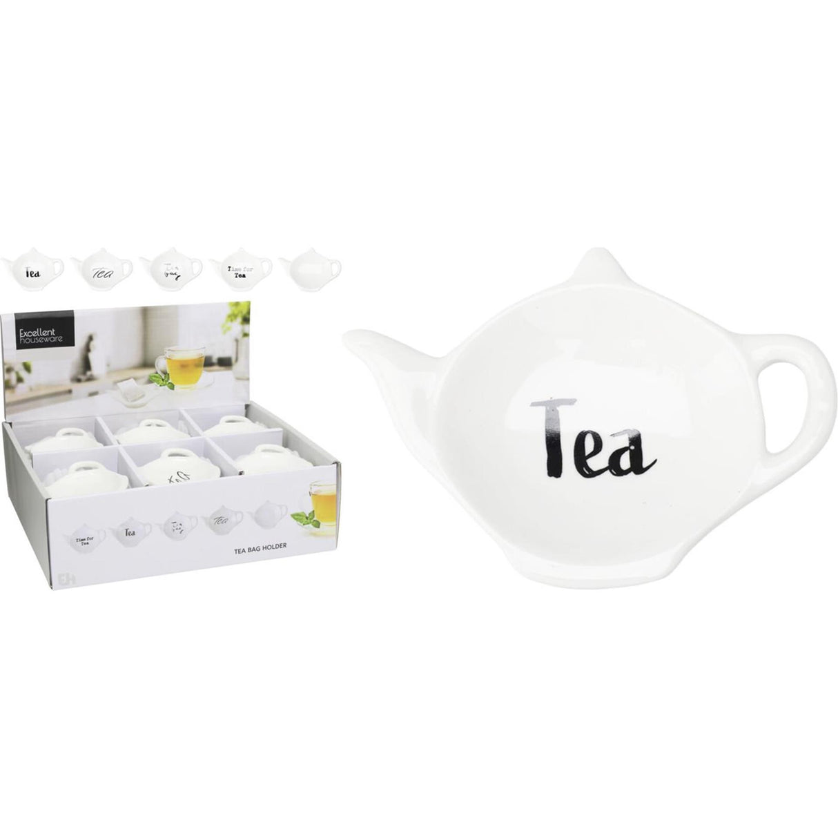 Excellent porte-sachets de thé pour articles ménagers 4 assortis | 4 pièces