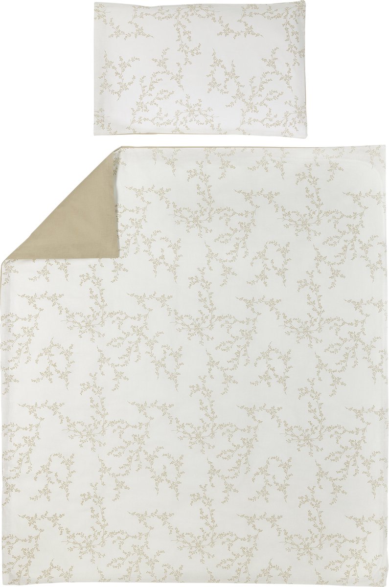 Meyco bébé branches housse de couette enfant - sable - 120x150cm