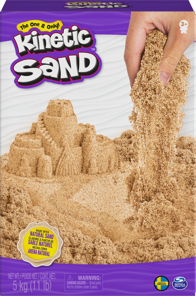 Sable cinétique - 5 kg original - marron - sable naturel - jouets sensoriels