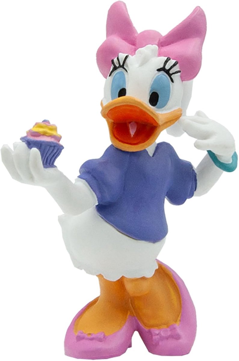 Bullyland 15337 – Figurine Disney avec Daisy Duck – Design réaliste et détaillé – Idéal comme petit cadeau ou figurine de gâteau joyeuse pour les enfants à partir de 3 ans