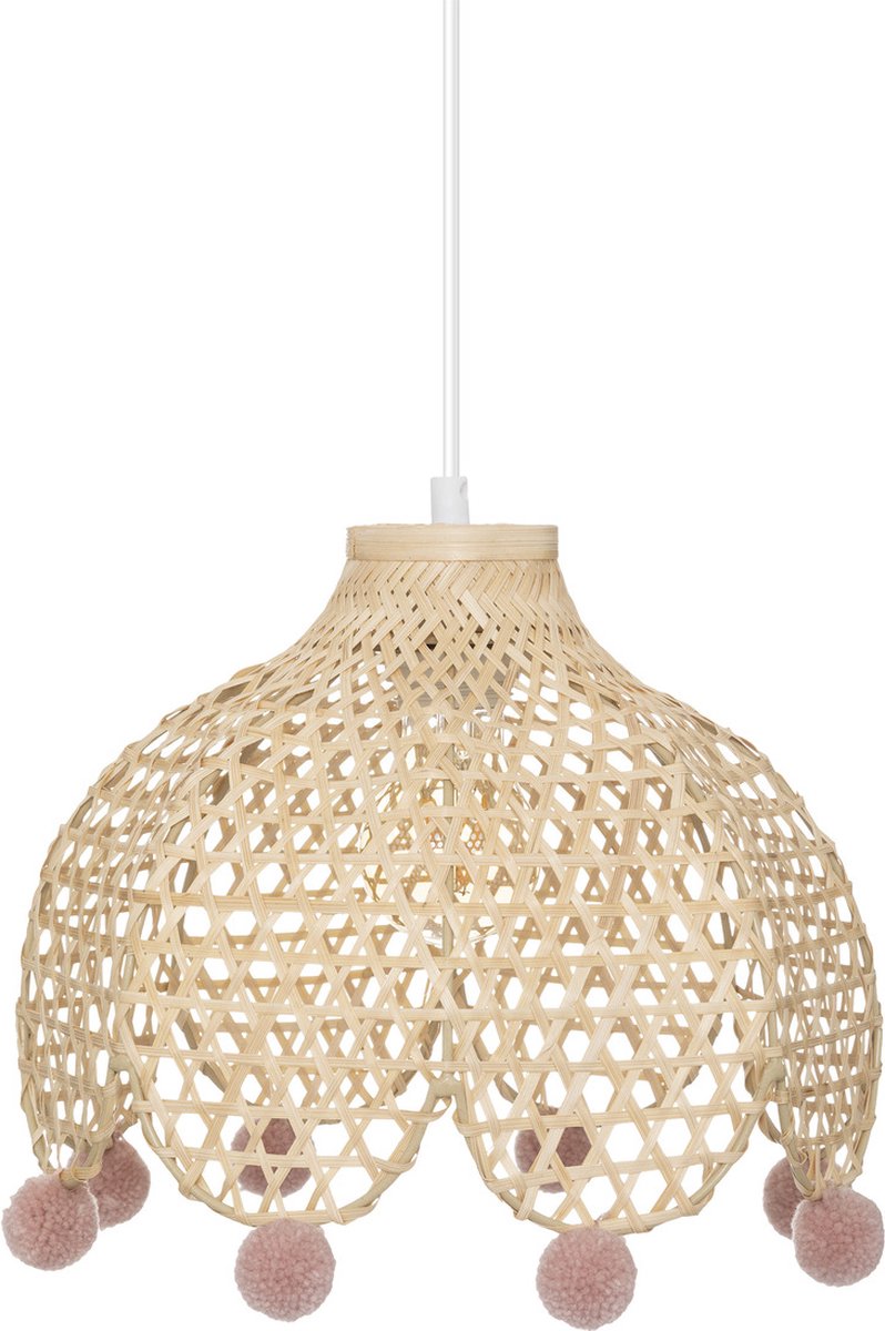 Atmosphera kids lampe à suspension enfant bambou - dia 28 cm