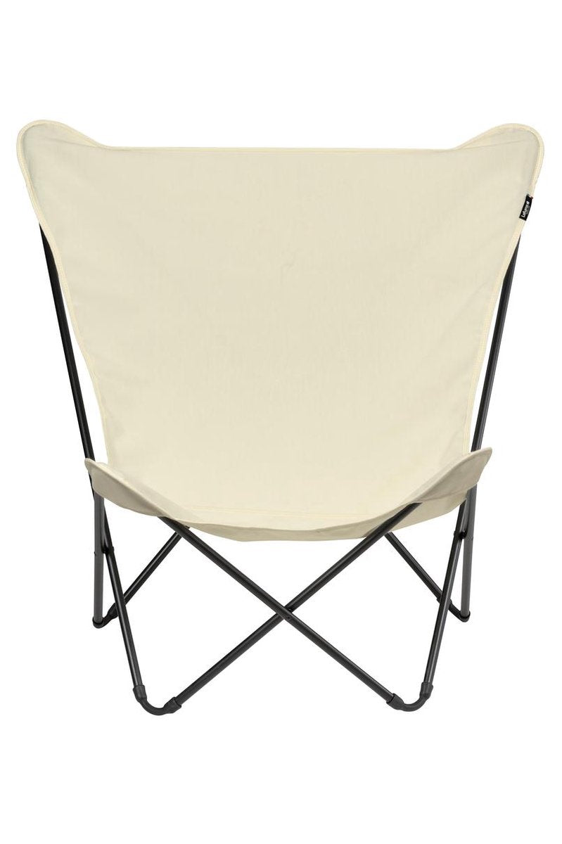 Lafuma pop up xl - chaise papillon - pliable - écru