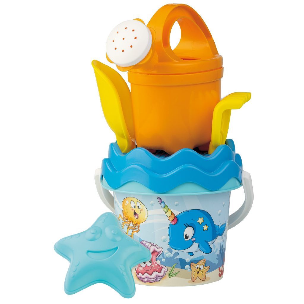 Set de seau à poisson Basic Happy 6 pièces