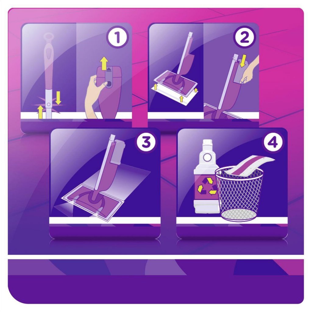 Swiffer Système de nettoyage Swiffer Wetjet Violet