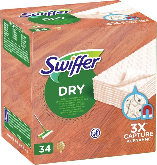 Swiffer Chiffons de sol Swiffer pour parquets en bois stratifiés 34 pièces