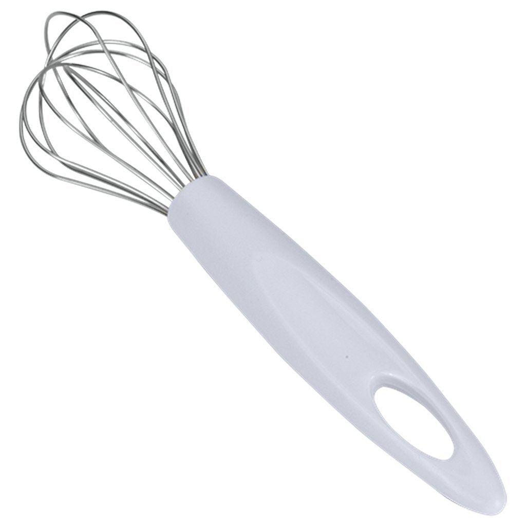 Metaltex batteur 20 cm acier inoxydable plastique blanc