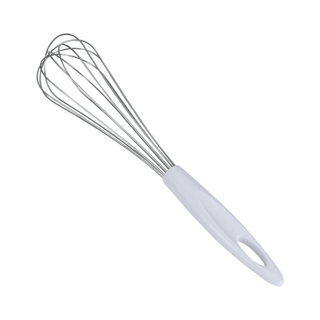 Metaltex batteur 30 cm acier inoxydable plastique blanc