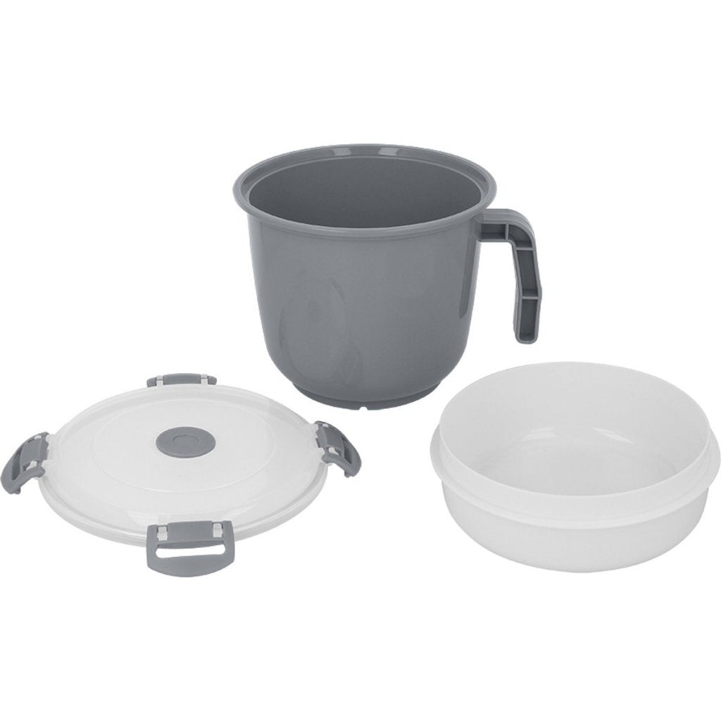 Metaltex récipient alimentaire 1l gris