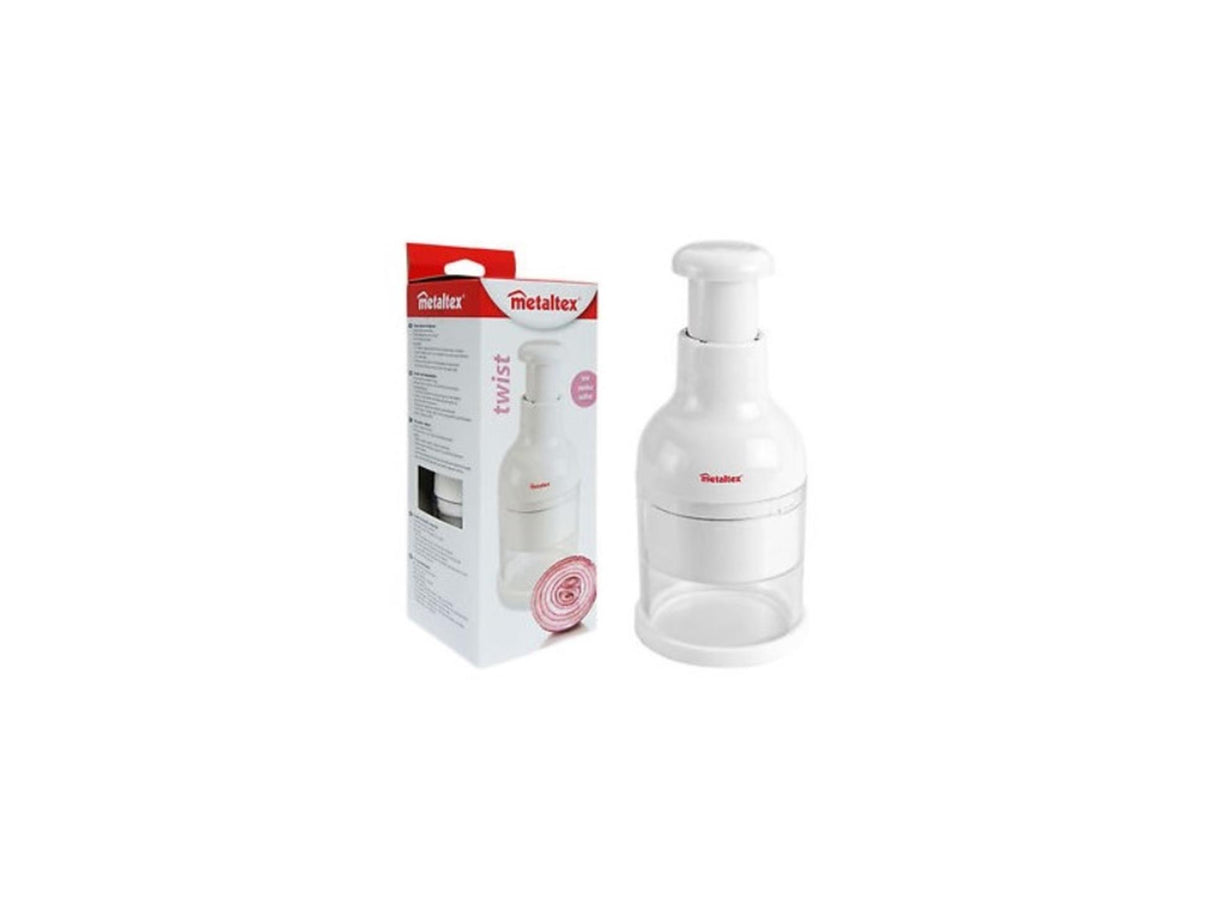 Metaltex ustensiles de cuisine twist oignon coupe-oignon blanc