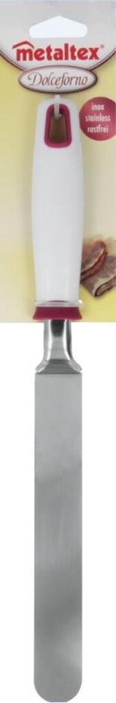 Metaltex spatule flexible dolceforno 34 cm acier inoxydable blanc rouge argent