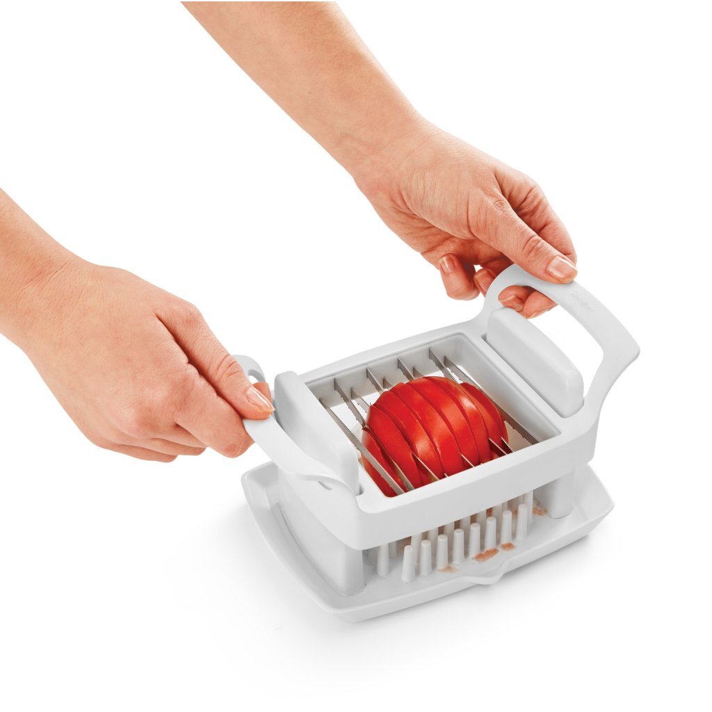 Metaltex ustensiles de cuisine slicy blanc en acier inoxydable