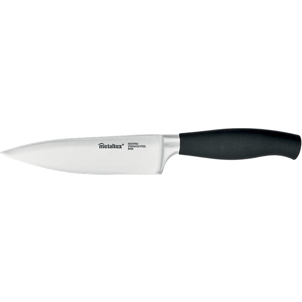 Metaltex couteau de chef confort 30 cm acier inoxydable noir