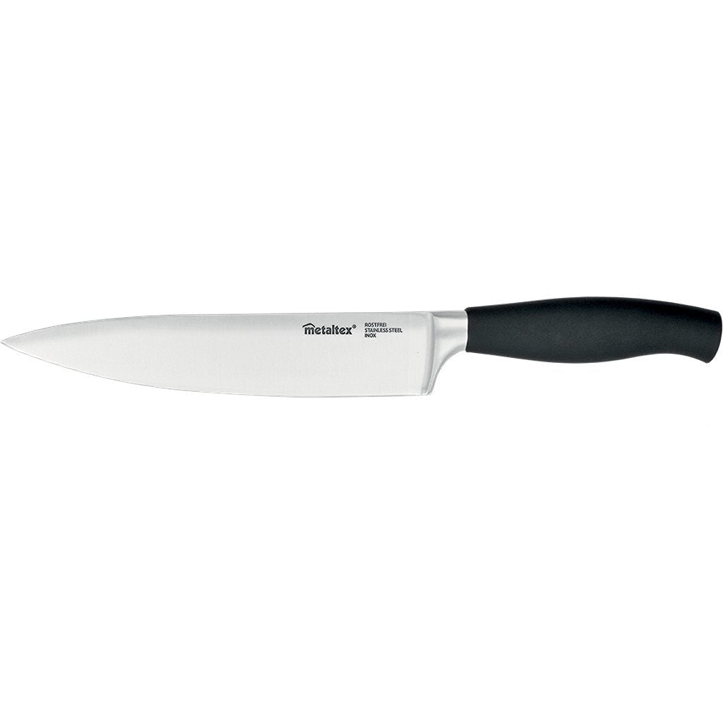 Tomado-metaltex couteau de cuisine metaltex confort 34 cm acier inoxydable noir