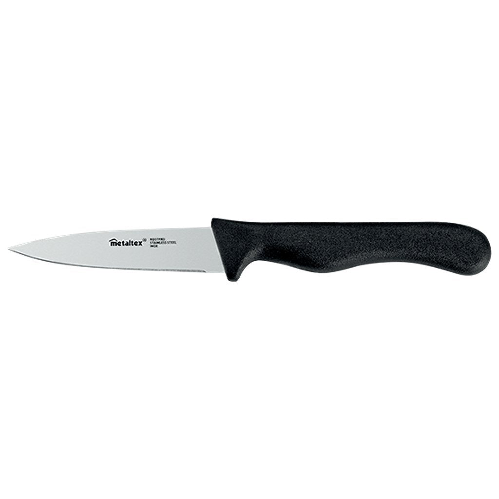 Metaltex basic line couteau de cuisine 21,5 cm acier inoxydable noir