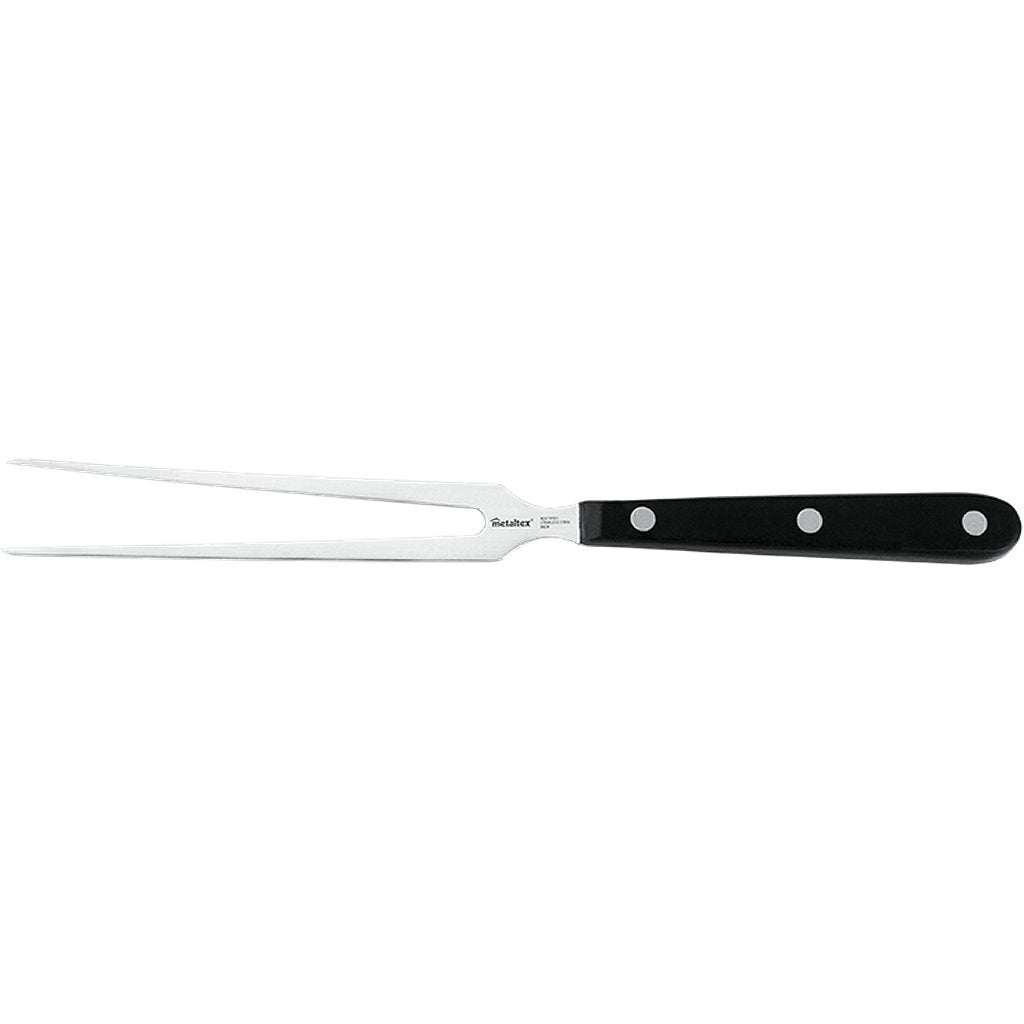 Metaltex fourchette professionnelle 28,5 cm acier inoxydable noir