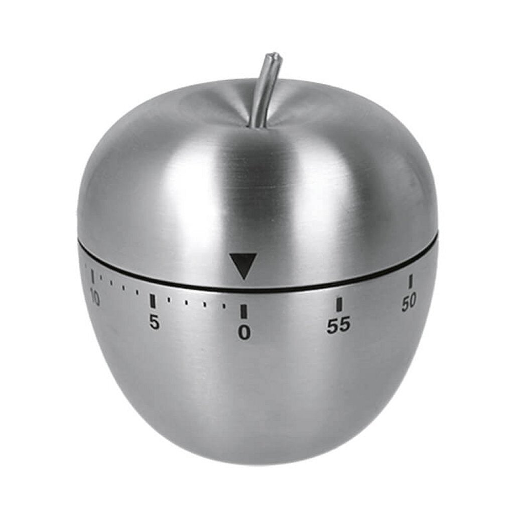 Minuterie Metaltex en acier inoxydable pomme 60 minutes