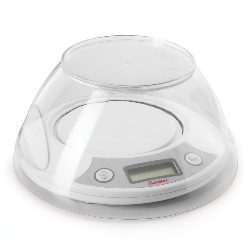 Aides de cuisine Metaltex Pesa Scale de cuisine numérique + bol 2,5 L blanc