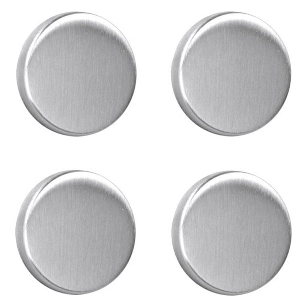 Aimants Metaltex ronds 4 pièces en acier inoxydable