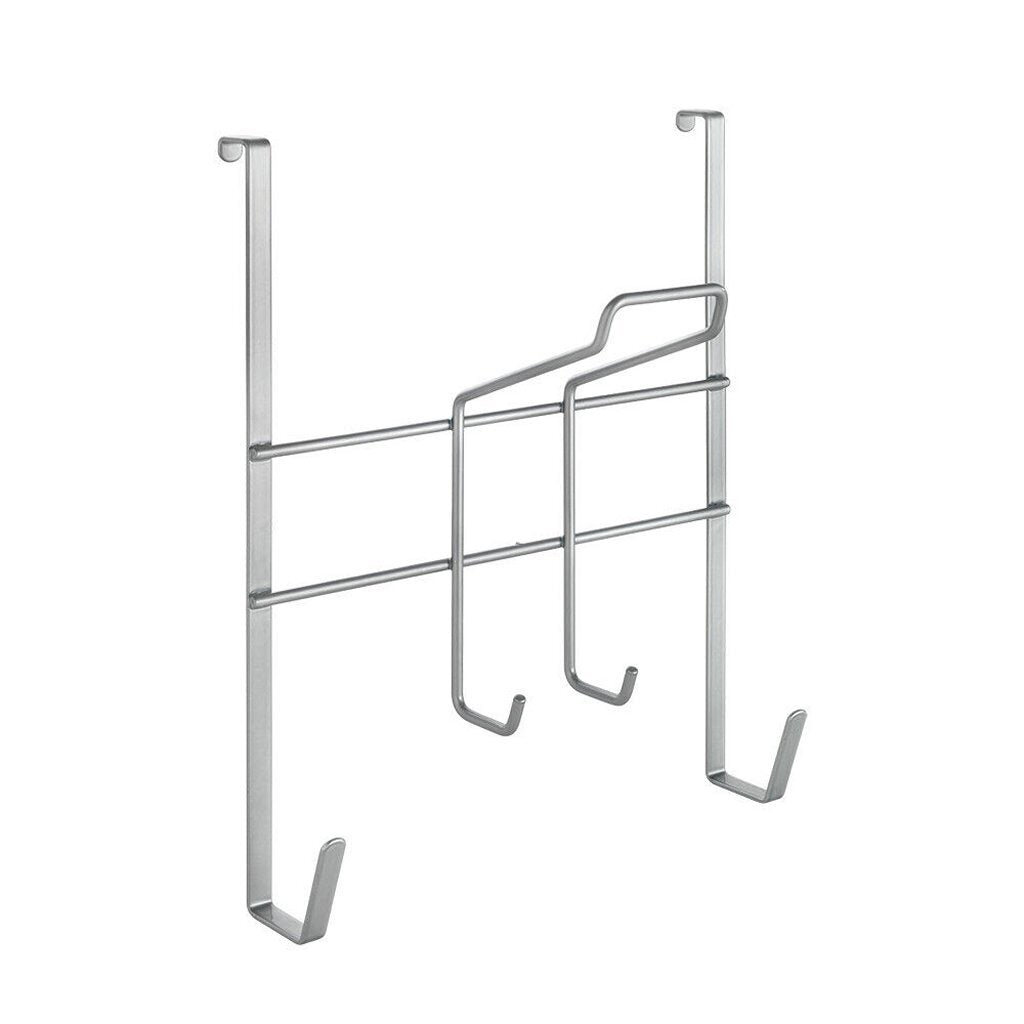 Metaltex sur la porte support de set de repassage gain de place 28x12x28 cm argent