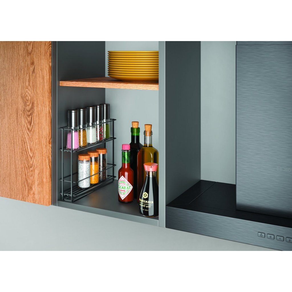 Étagère à épices extensible Metaltex noir