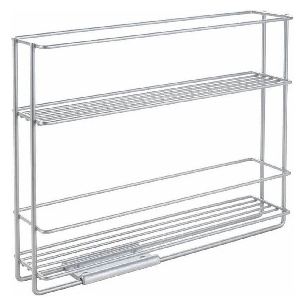 Metaltex Space Saver Smart Kitchen Extenable Spice Rack 6x28x22 cm argent