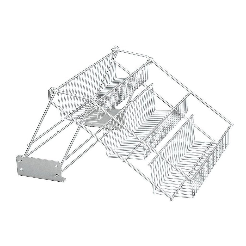 Rack de haut en bas Metaltex 33x28x22 cm argent