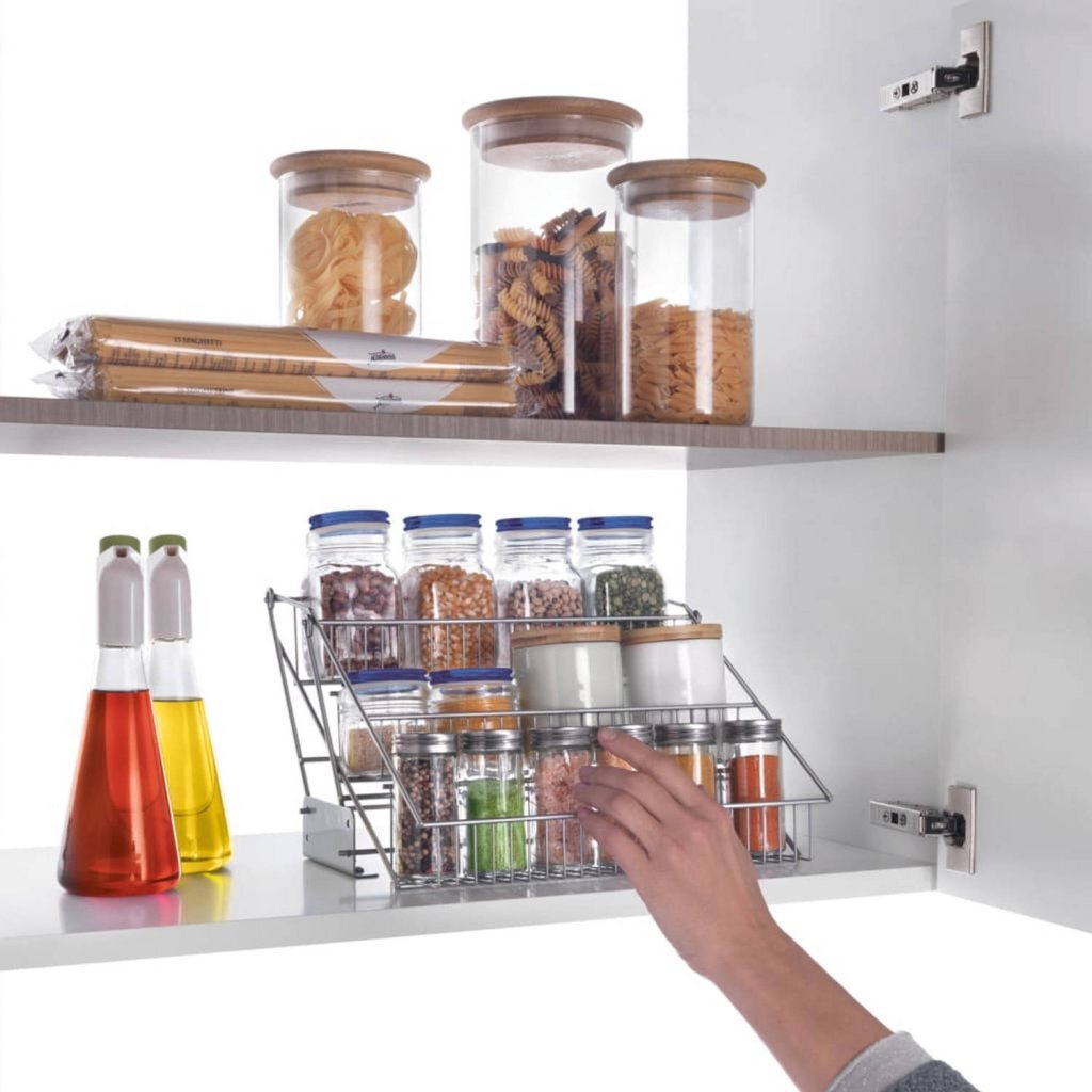 Rack de haut en bas Metaltex 33x28x22 cm argent