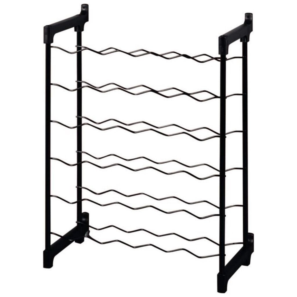Tomado-metaltex casier à vin chianti pour 30 bouteilles 68x50x26 cm noir