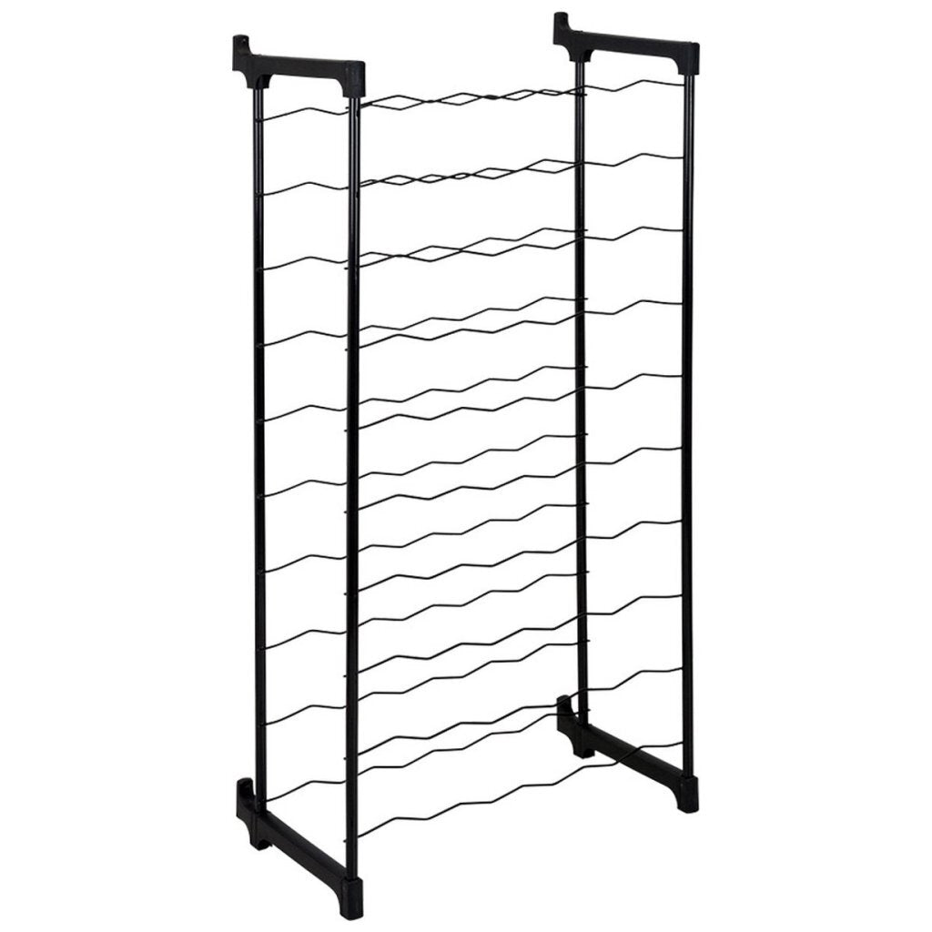 Tomado-metaltex barbera casier à vin pour 50 bouteilles 108x50x26 cm noir
