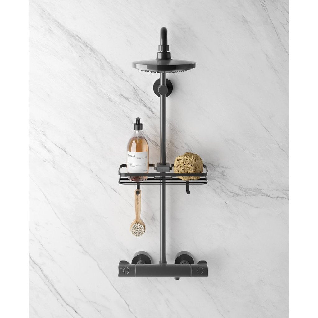 Support de douche Metaltex 29x11x9 cm noir mat