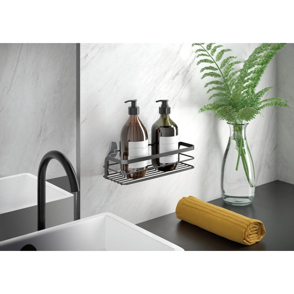 Support de douche Metaltex 26x10x6 cm noir