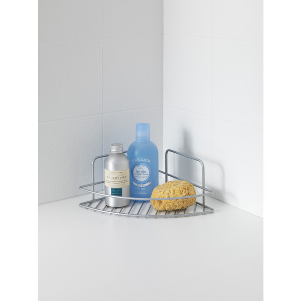 Support de douche Metaltex 23x23x11 cm argent