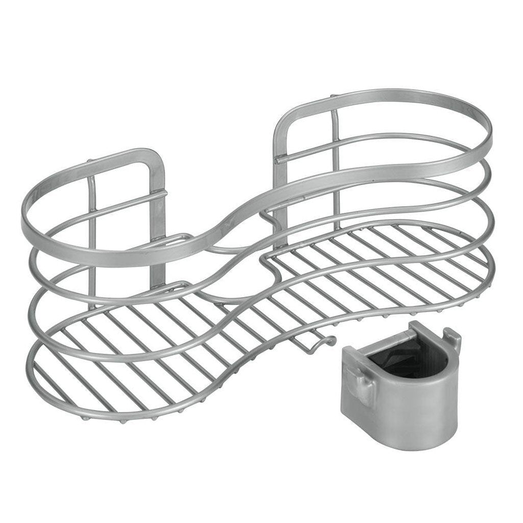 Metaltex viva support de douche 11x29x12 cm argent