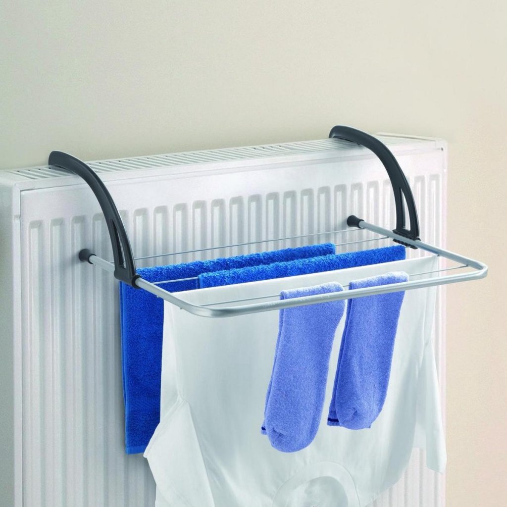 Metaltex favonio radiateur balcon étendoir 3 m ligne de séchage argent noir