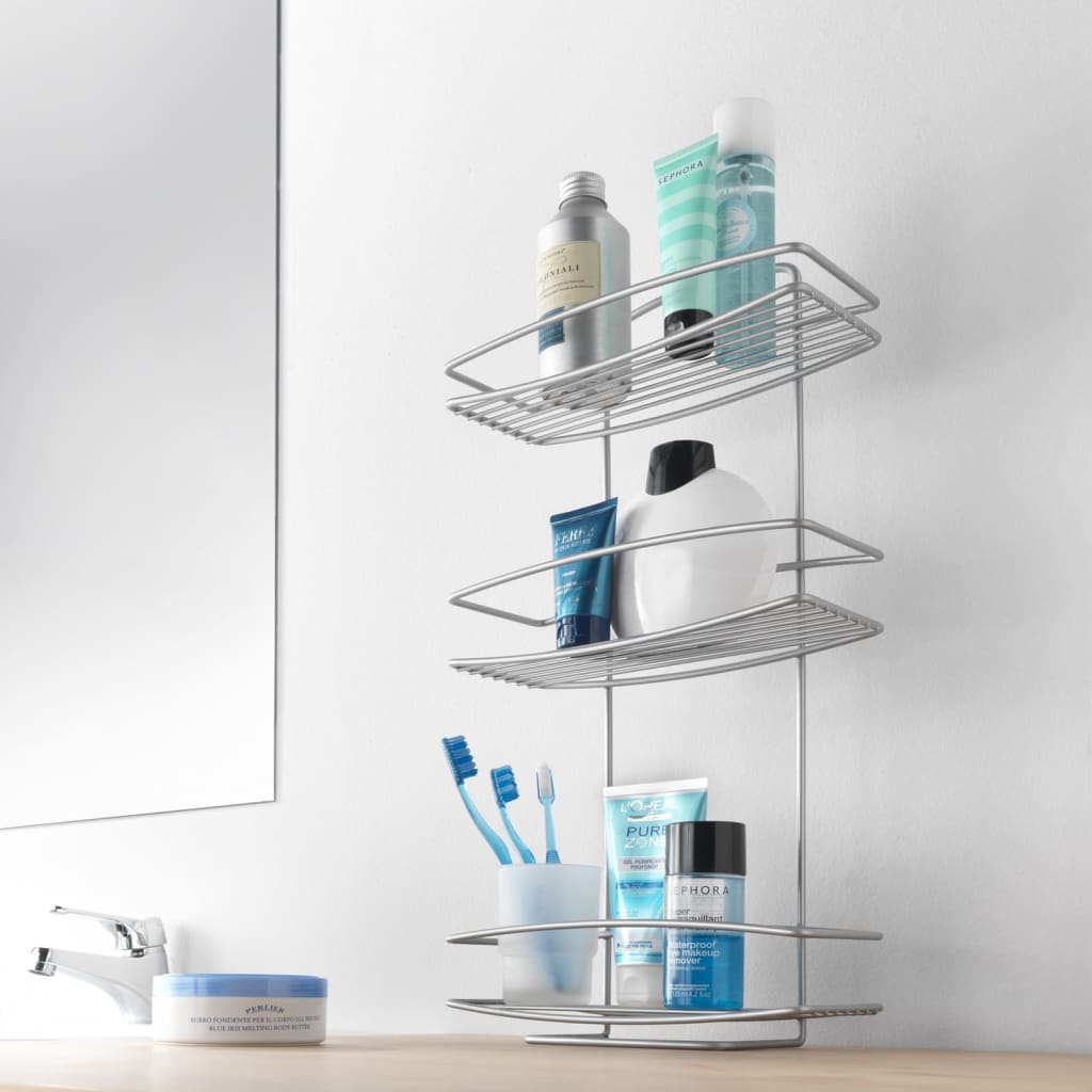 Metaltex Shower 3 couches Onda Silver Colored