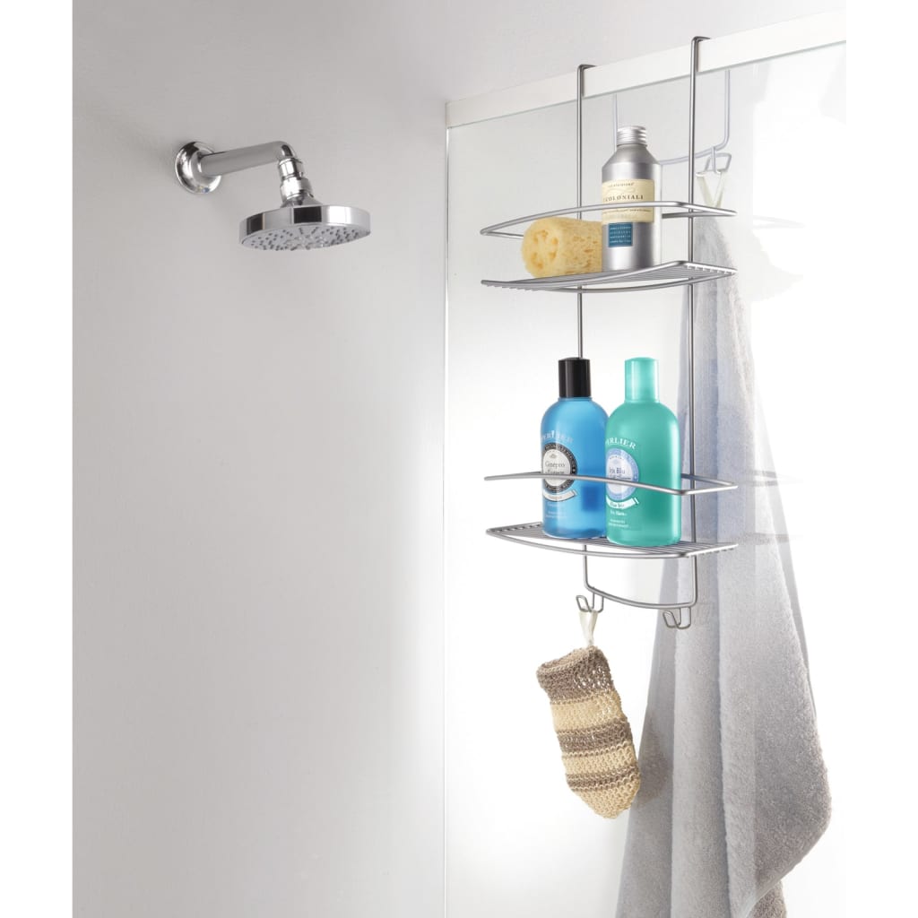 Metaltex Shower Law 2 couches avec Haken Onda Silver Colored