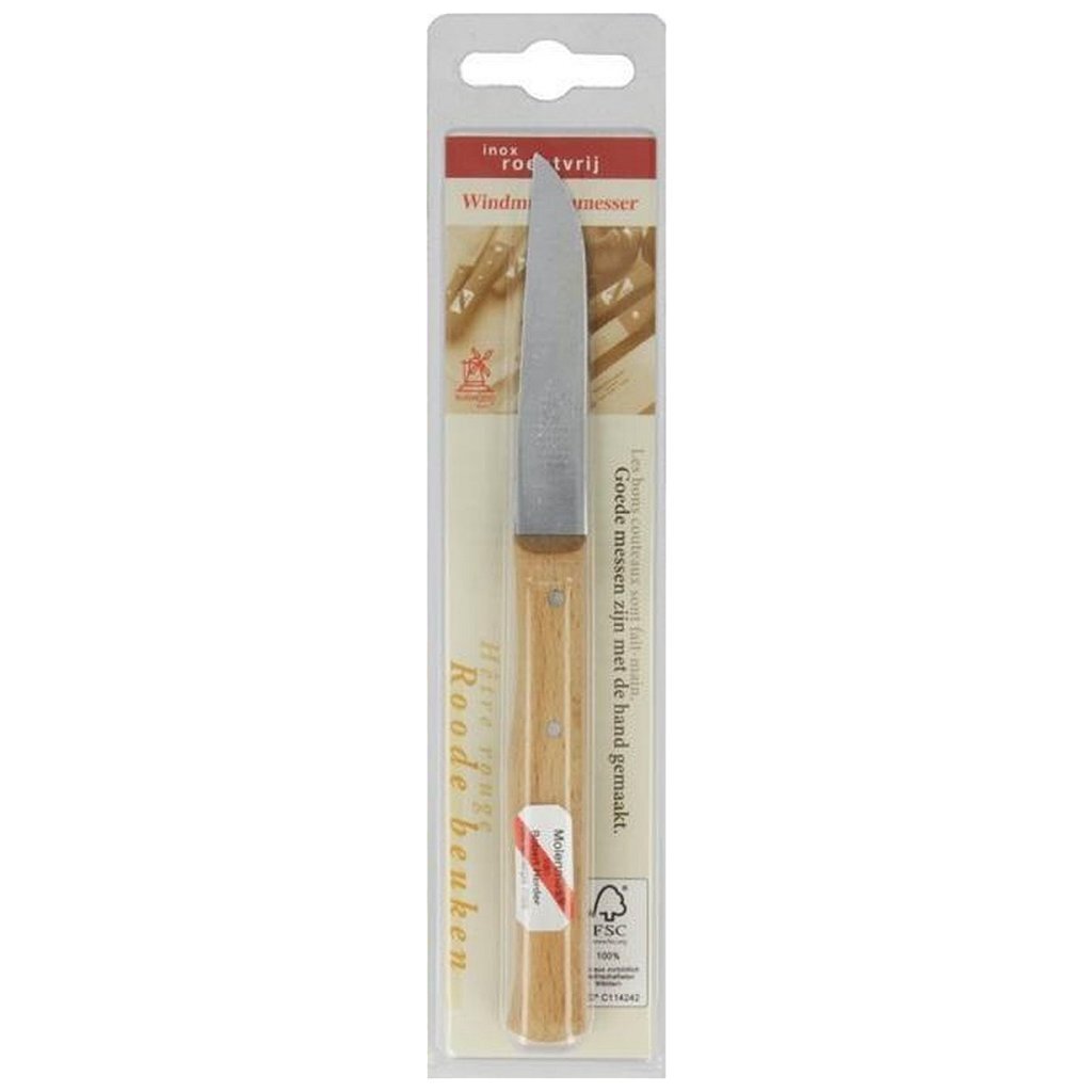 Couteau de moulin Metaltex couteau d'office 8,5 cm bois acier inoxydable