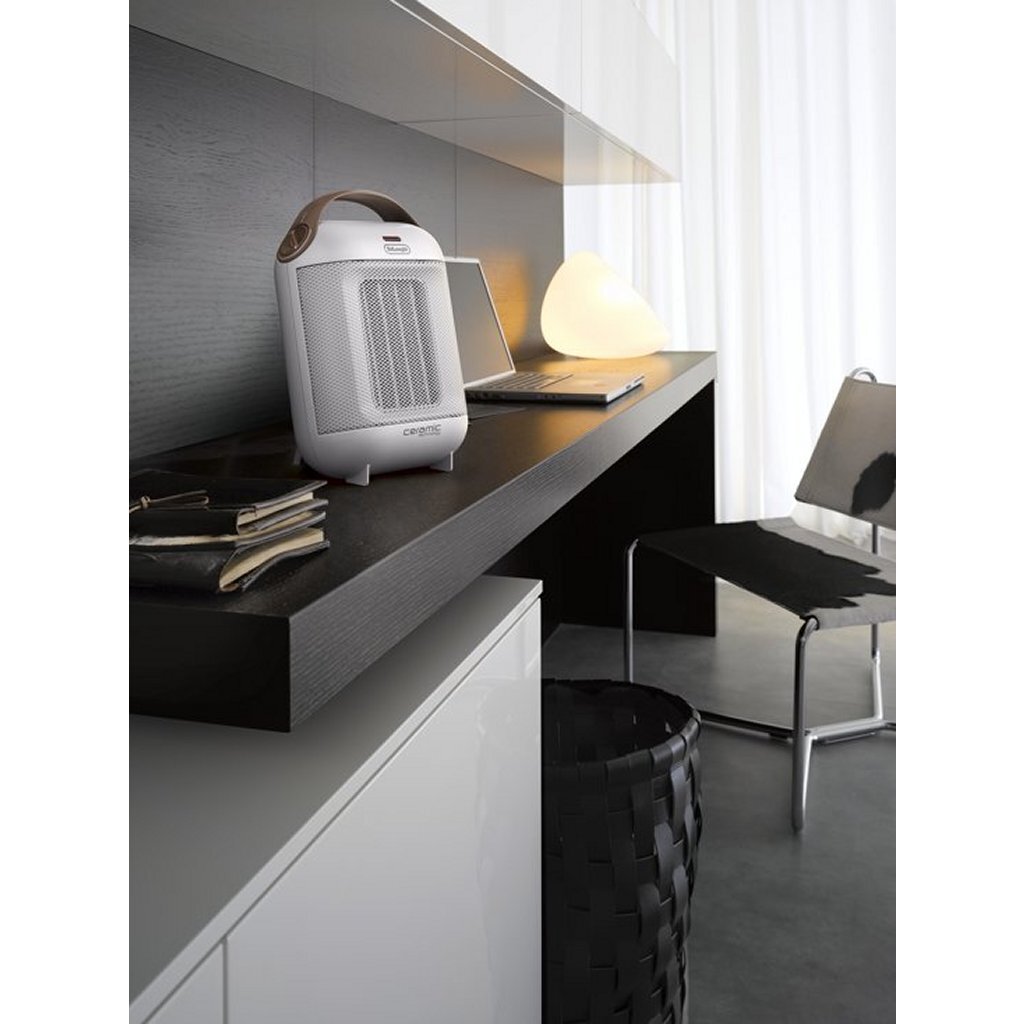Delonghi hfx30c18.iw radiateur céramique blanc marron